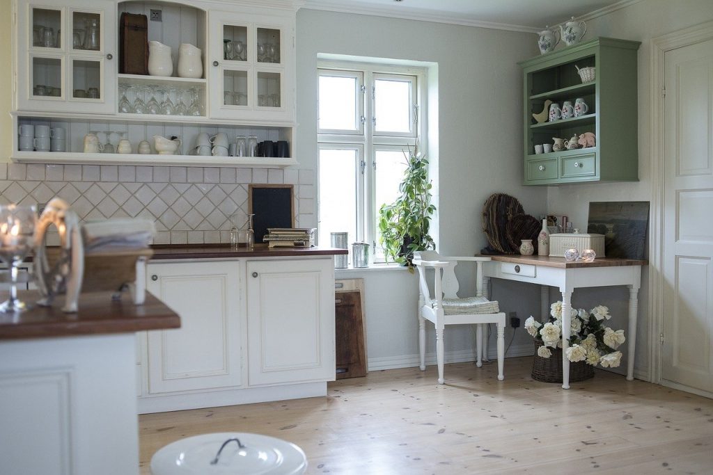minimalistic white kitchen